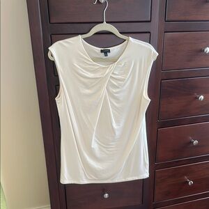 Talbots Cream Sleeveless Top